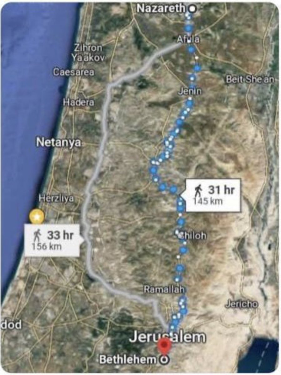 <a href="/Jacob_Rees_Mogg/">Jacob Rees-Mogg</a> Today Joseph and Mary would have to pass through 15 illegal checkpoints setup by the Israeli apartheid regime on occupied Palestinian land to get from the Palestinian town of Nazareth to the Palestinian town of Bethlehem.