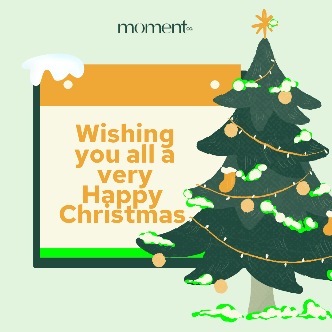 We wish you all a very Happy Holidays and that you get a Moment or two with your favourite people (or pets!)