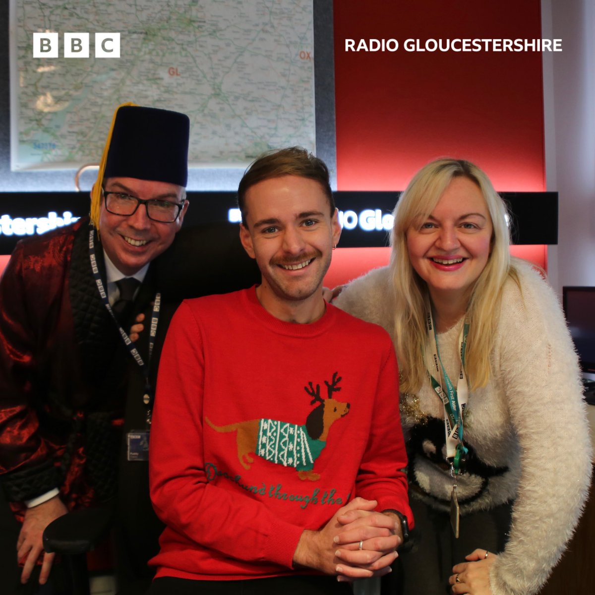 🎄Merry Christmas from BBC Radio Gloucestershire - Paddy on News, @_jonnysmith and @jojo_durrant