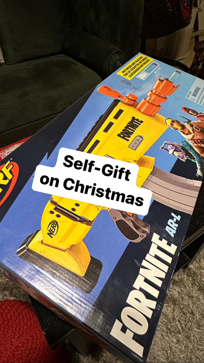 Self-Gift on Christmas 🎁

#fortnite #nerf #hasbro #hamleys #christmas #gift