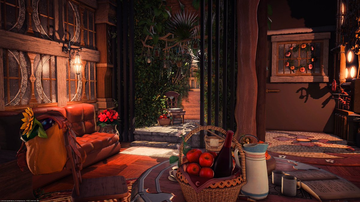puchan0331's tweet photo. 残紅レヴォントゥレット
────────────
少し小物を追加🦋
#FF14 #PuQulair
#FF14ハウジング 
#FF14housing https://t.co/OndCL7QRT9