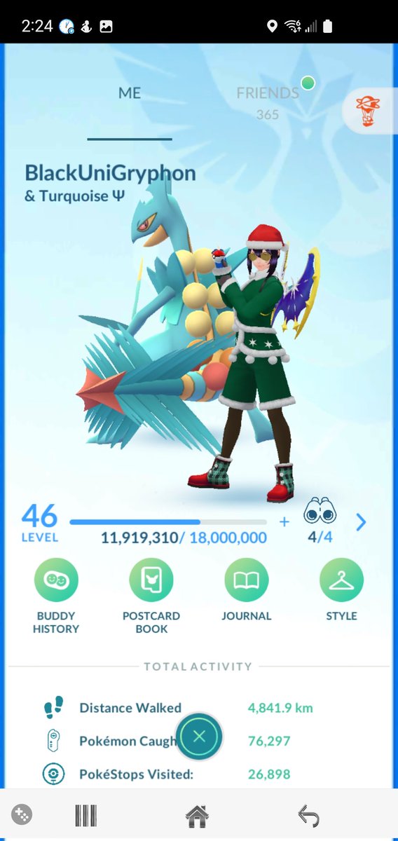 BlackUniGryphon's tweet photo. My #CurrentXP 11.9 MILLION XP ๐ #TheRoadToLevel50 #TheGrindIsReal #PokemonGo #MyPokemonGoLife #MyPokemonGoCareer #Goals #XPCheckIn https://t.co/GYFt16aMbI
