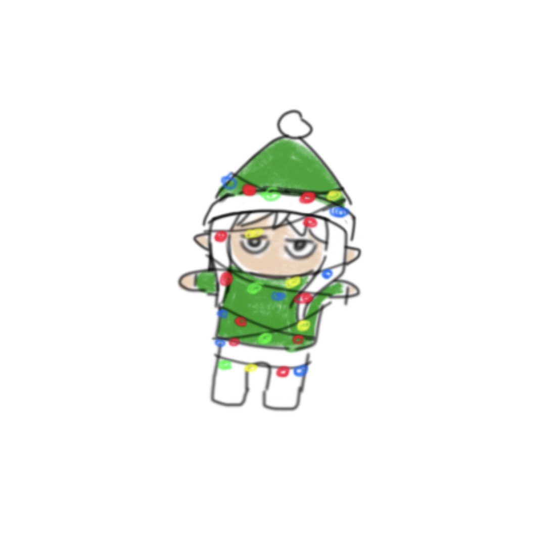 「puts him under the christmas tree 」|Jenos :)のイラスト