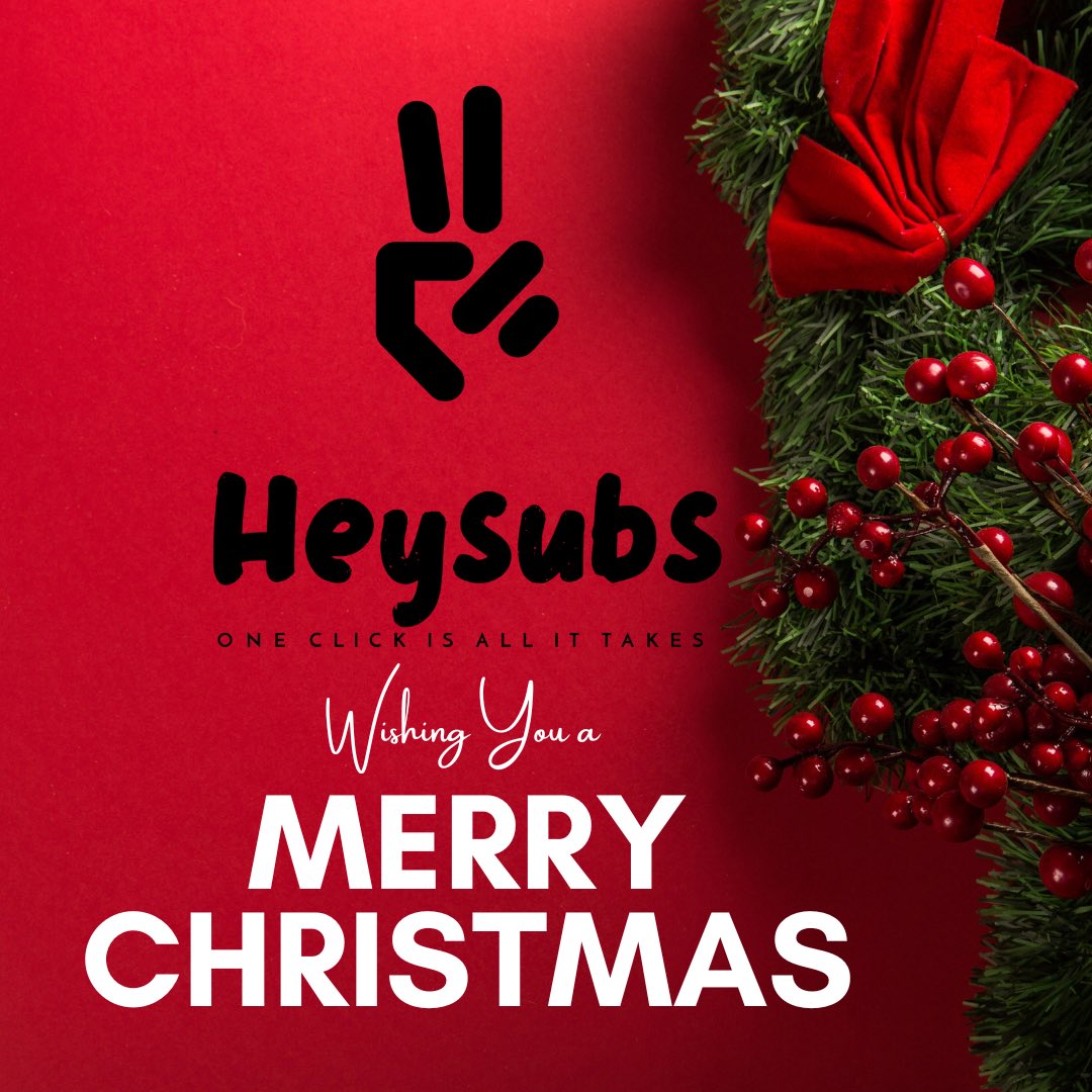 HeySubsDotCom's tweet photo. Wether you’re on Santa’s naughty list or good list, we would like to wish everyone celebrating a #MerryChristmas! ✌️ 🎄 ♥️ #XMAS2022 https://t.co/oWSFztIgfm