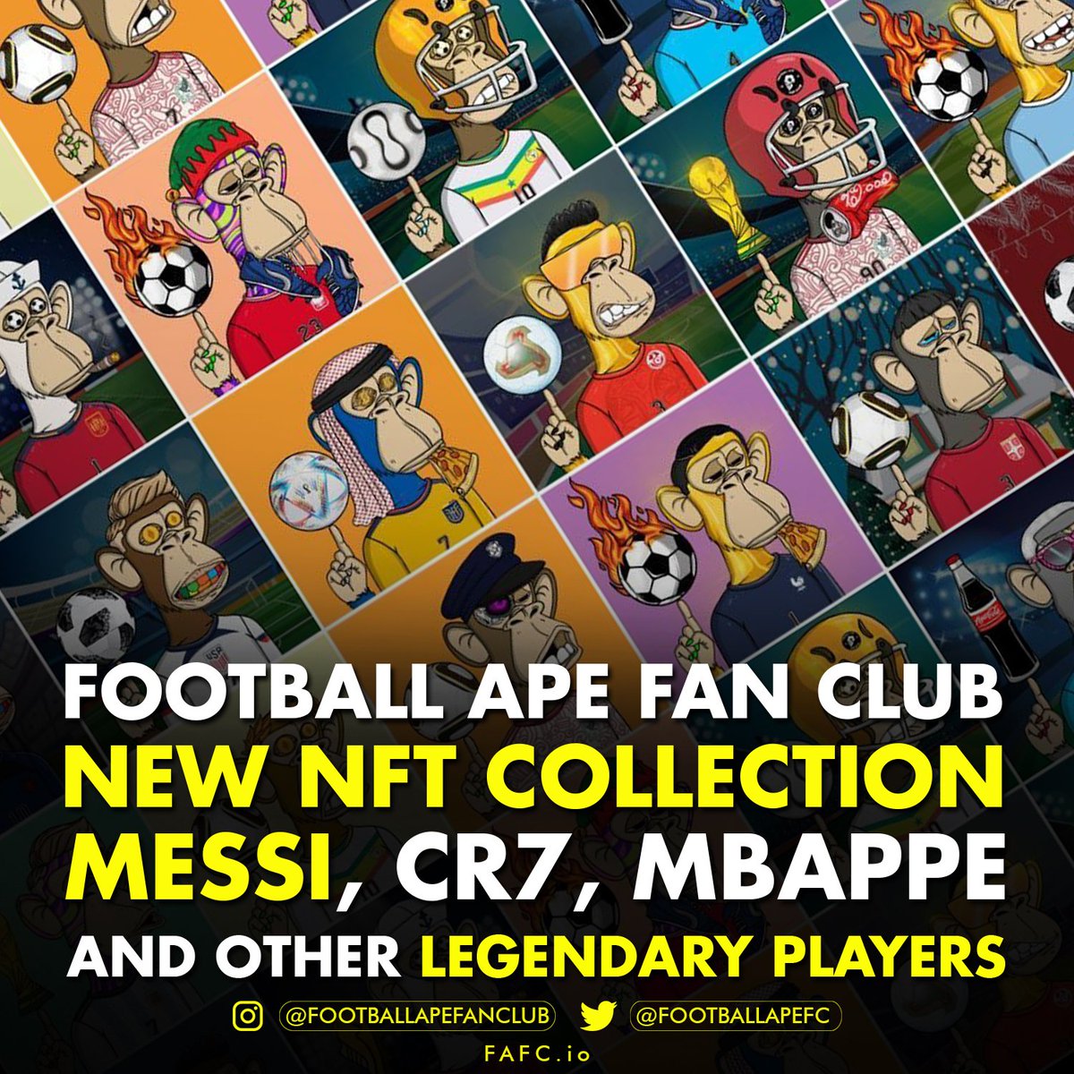 SenuthiV's tweet photo. Follow @FootballApeFC NFTs Public Sale is LIVE ⚽️✨

Do you know FAFC NFTs have 200+ traits like jersey number, country wise jersey, legendary players etc!

Mint now : https://t.co/ec1DWsywjl

Mint Price : 0.01 $ETH

#FAFC #FootballApe #Nfts #BAYC #MAYC #nftart #nft #FIFA https://t.co/vvCxZa7bay