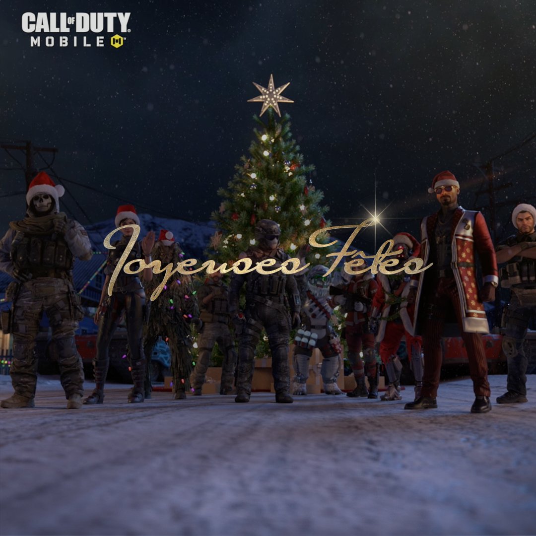 C'est la saison de la joie et des célébrations 🎄 🎊

Joyeux Noël à notre famille #CODM, nous vous souhaitons de merveilleuses fêtes de fin d'année ❤️