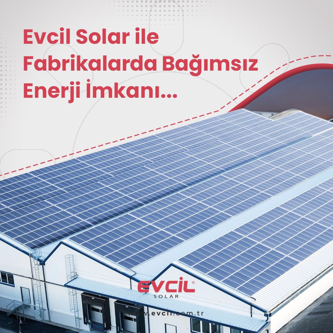 Fabrika çatınıza kuracağınız güneş enerji santrali ile enerji maliyetlerinizi düşürürken, tasarrufunuzu yükseltin!

🌐evcil.com.tr

#EvcilSolar #EvcilGroup #gunesenerjisi #solarenerji #ges #yenilenebilirenerji #solarpower #güneşenerjisistemleri #güneşenerjisi #bizkimiz