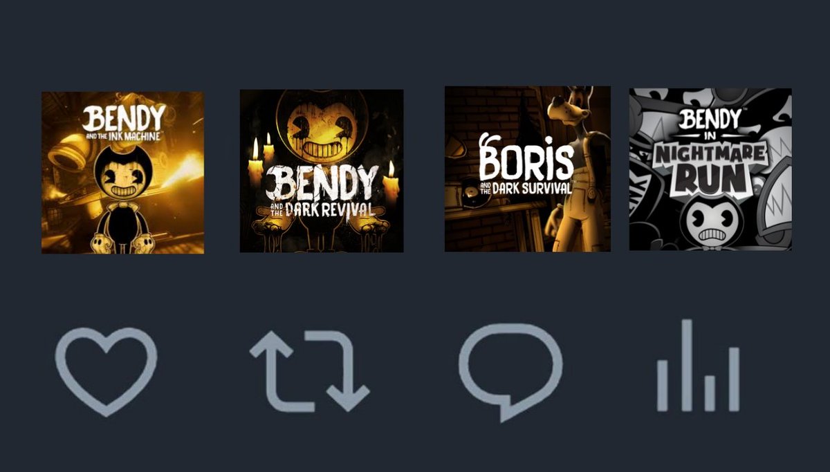 Nide_9's tweet photo. Let's see which #Bendy game is the best! https://t.co/wgHQbH3uPZ