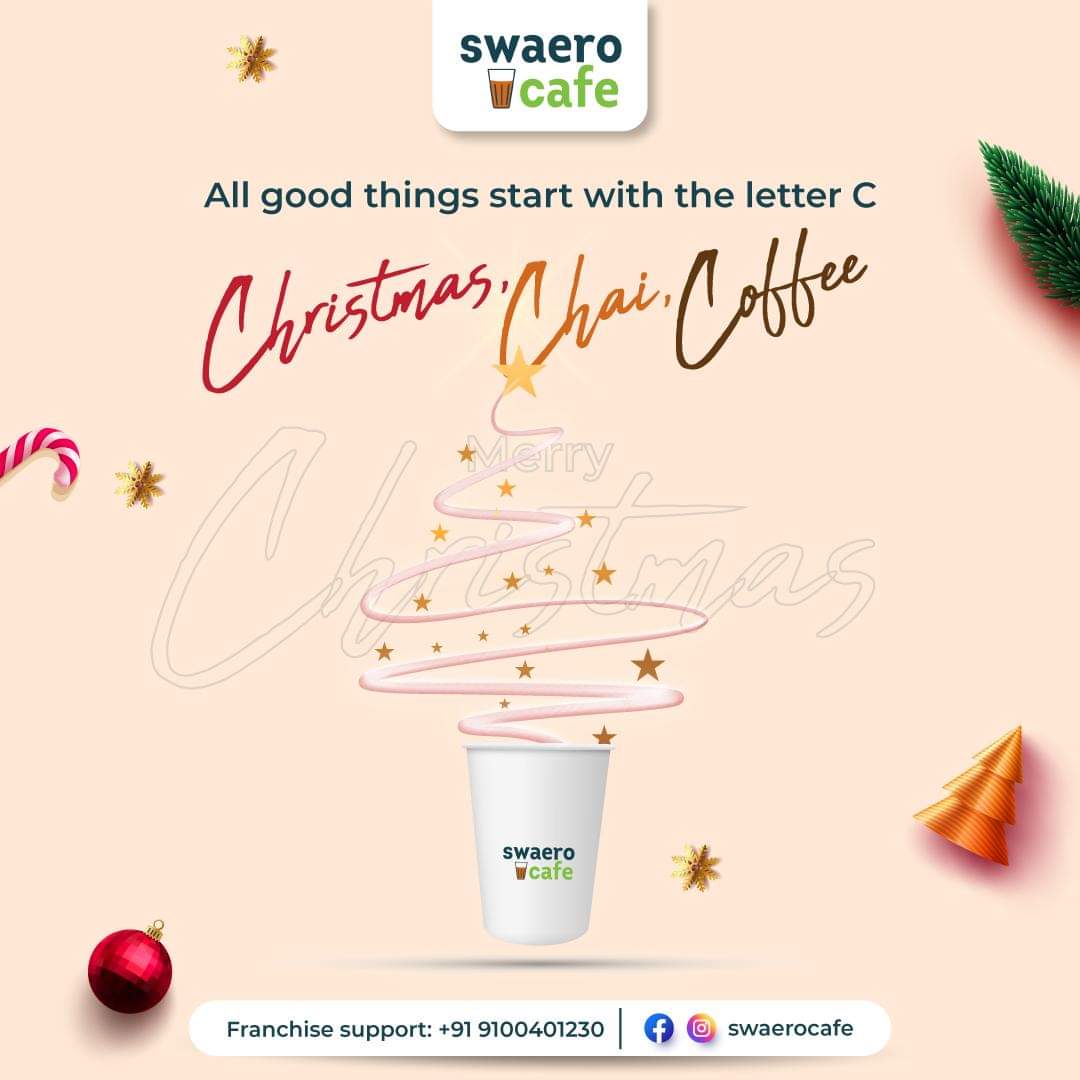Merry Christmas! May the good times roll with your favorite spices and flavors, from Chai to Coffee.

#teamswaero #swaerocafe #christmas #christmascelebration #christmas2022 #christmastime #christmastime #christmasgift #cafe #cafes #cafetime