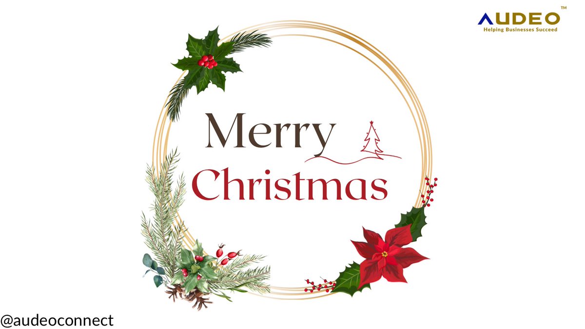 AudeoConnect's tweet photo. May the joy and cheer of the Christmas season be with you and your family now and in the coming year.
Happy holidays!

#Audeo #happyholidays #merrychristmas🎄 #christmas #business #businesschristmas #smallbusiness #endofyear #businessgoals #celebration https://t.co/dU7sO9kSKr