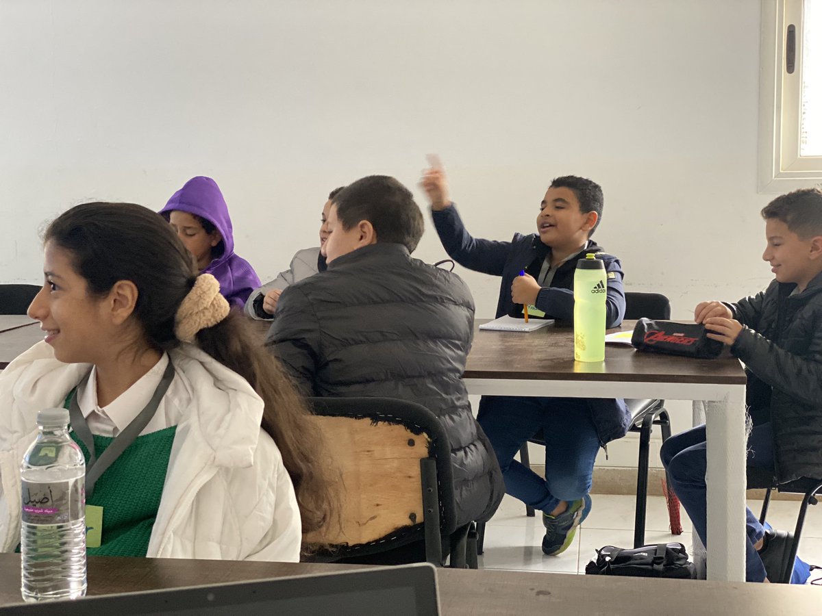 Najla_Missalati's tweet image. I love the dialogue of these intelligent kids. Discussing #Cyberbullying #Esaftey and how to stay safe online #OperationCode @Shecodes2018 @CanEmbLibya