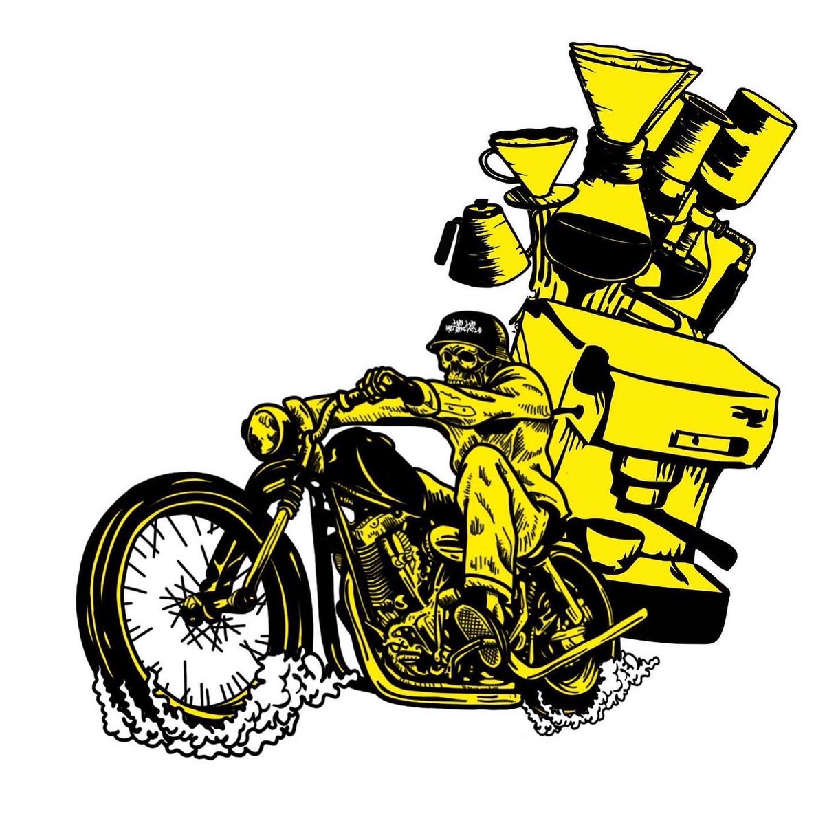 adhityaprydhni's tweet photo. Design for @lurlurmotorcoffee ☕️🛵💨
#design #photshop #coreldraw #digitalart #graphicdesign #illustration #brand #artwork #artworkforsale #newbrand #tshirtdesign #artist #lowrider #lowridercars #chopper #bobber #coffee #coffeeshop #motorcustom https://t.co/pH5EXQM7a0