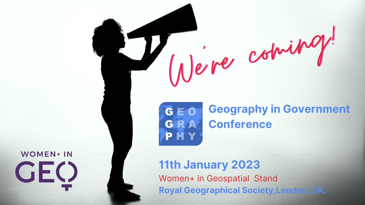We're on our way to the <a href="/GovGeo/">Government Geography Profession</a> #conference to meet many of you! 🙌🥳 C u Soon!!
.
Don't forget to stop by our stand to find out how you can join, help, and support #diversity (inc. #genderparity) in #geography and #geospatial. 
#Inspire #Unite #Empower #GGP #networking