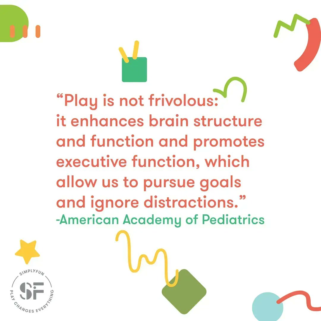 Play is not frivolous.😊