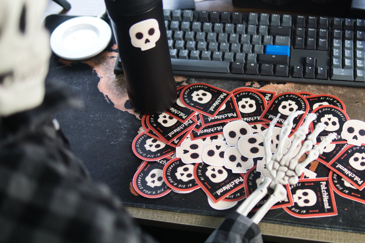 patchhead_'s tweet photo. Stickers! Every Flannel will ship with some PatchHead Stickers! https://t.co/FlL5DMLqJ2