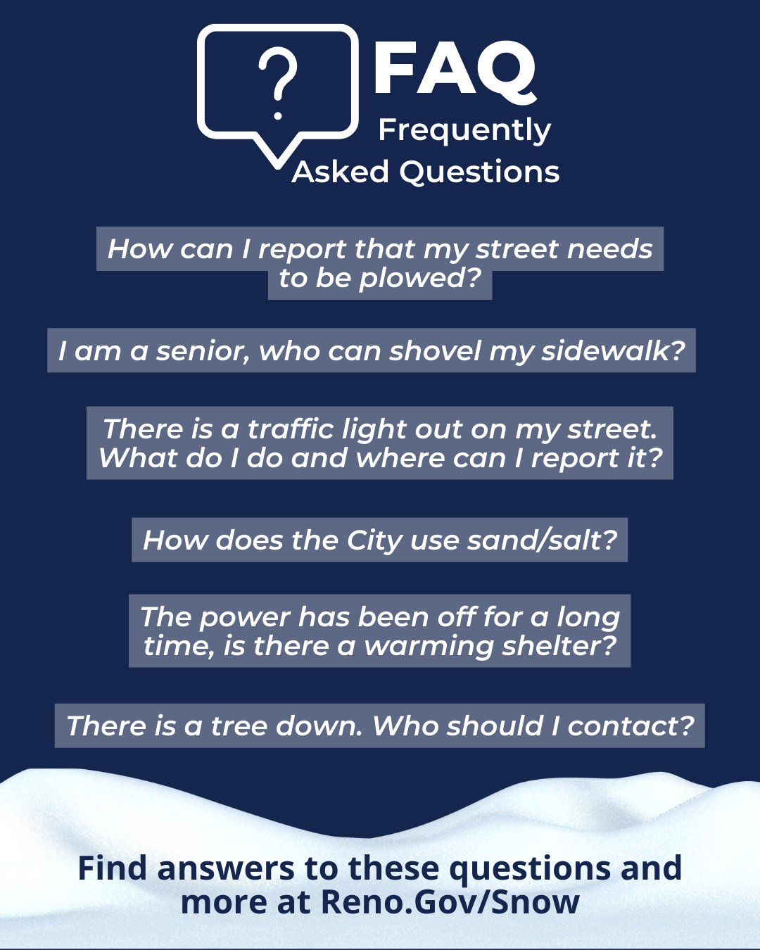 City of Reno on Twitter "Where do you report a downed tree? What about