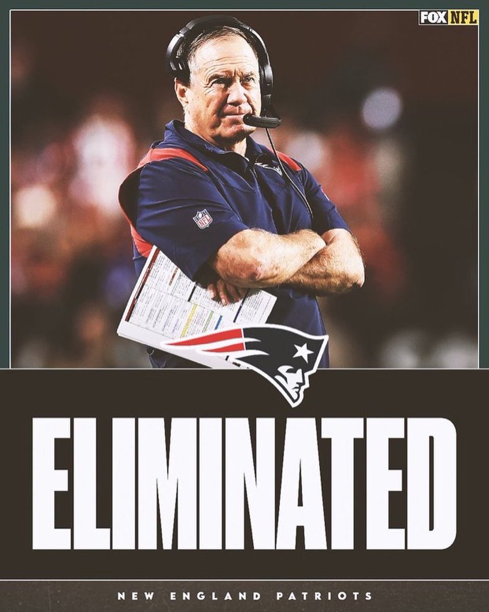 FootballEstilo's tweet photo. Los patriots han quedado eliminados. #nfl #NFLSonDay #patriots #PatriotsNation https://t.co/hVScWIftyB