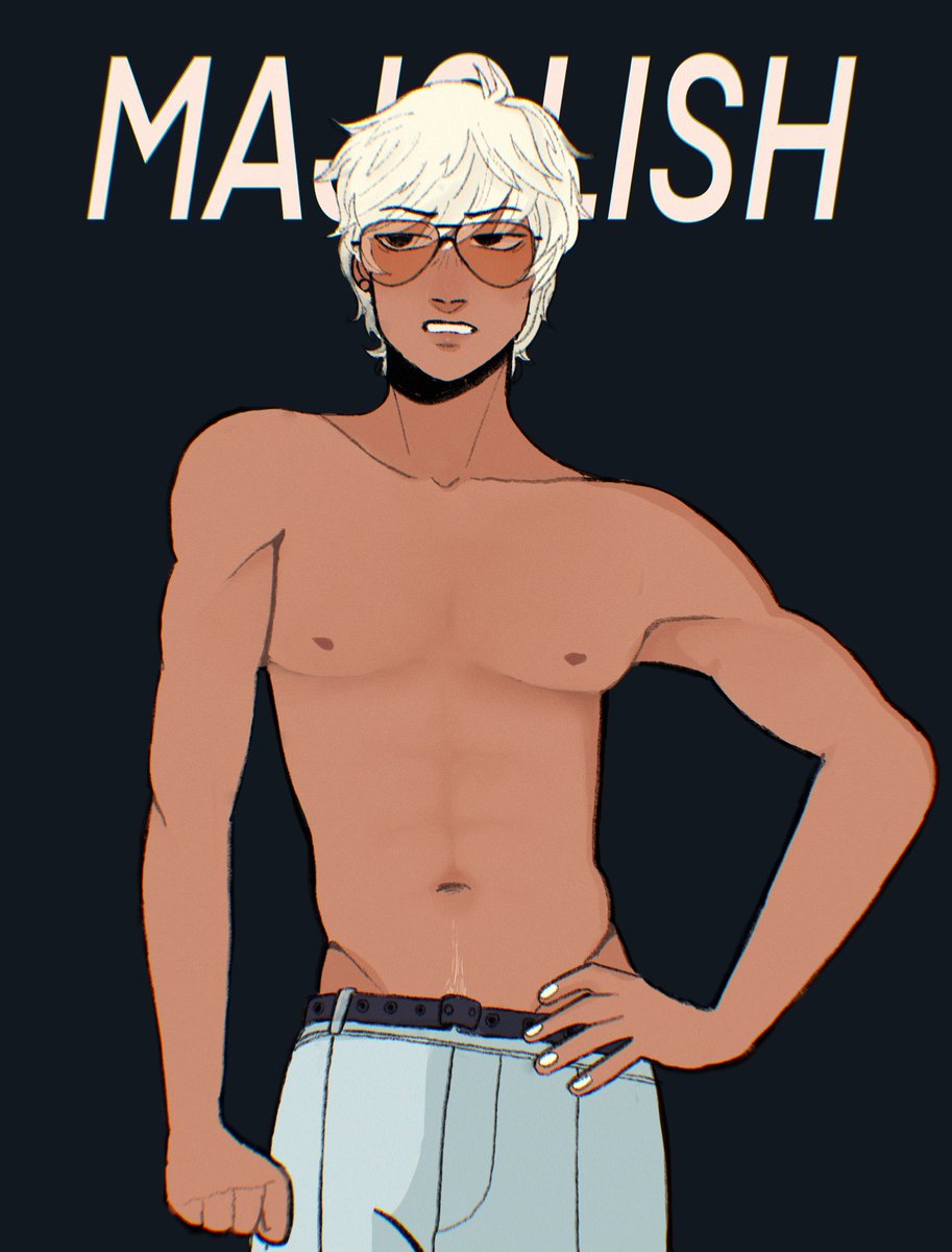 Mammon wanted to show you his latest fashion magazine cover! You like it, don’t ya human? After all he only did it to make up enough cash to take ya on a da- I mean take ya out to hang later! #obeyme #obeymemammon