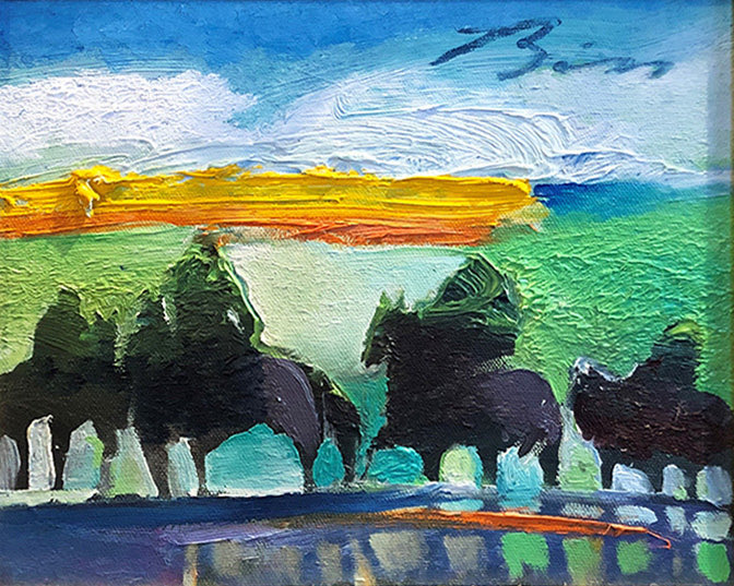 OilyCanvas's tweet photo. Another cool little Earl Biss piece I haven’t seen before. Can’t find any info on it but looks to be a very small piece and judging by the signature it’s likely from the 1980’s. Excellent texture as usual from the late master of oils. #EarlBiss #NativeAmerican #oilpainting #art https://t.co/6zFMU1cTLH