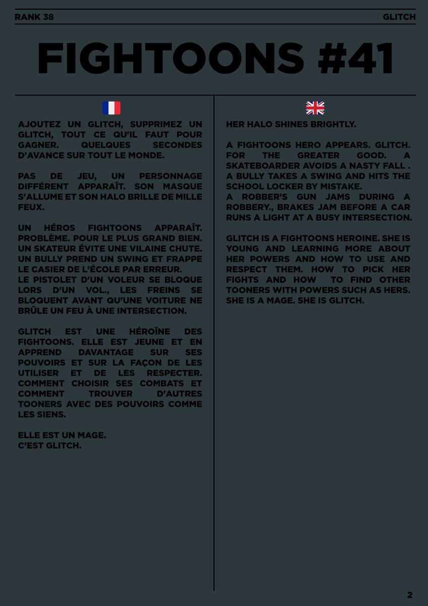 Fightoons #41
Rank : 38
Owner : <a href="/EricBrogan021/">Brogan02</a> 
 
She's GLITCH &amp; She can't lose. She's ready to play at @Elrond_Mafia, <a href="/CathenaKnights/">Knights of Cathena🌱💀</a>, <a href="/AgeOfZalmoxis/">Age of Zalmoxis - Rise of the Fallen</a> or <a href="/CantinaRoyale/">Cantina Royale</a> to win them all 😈

#MultiversX #Elrond $EGLD <a href="/FightoonsStudio/">FIGHTOONS😈</a>