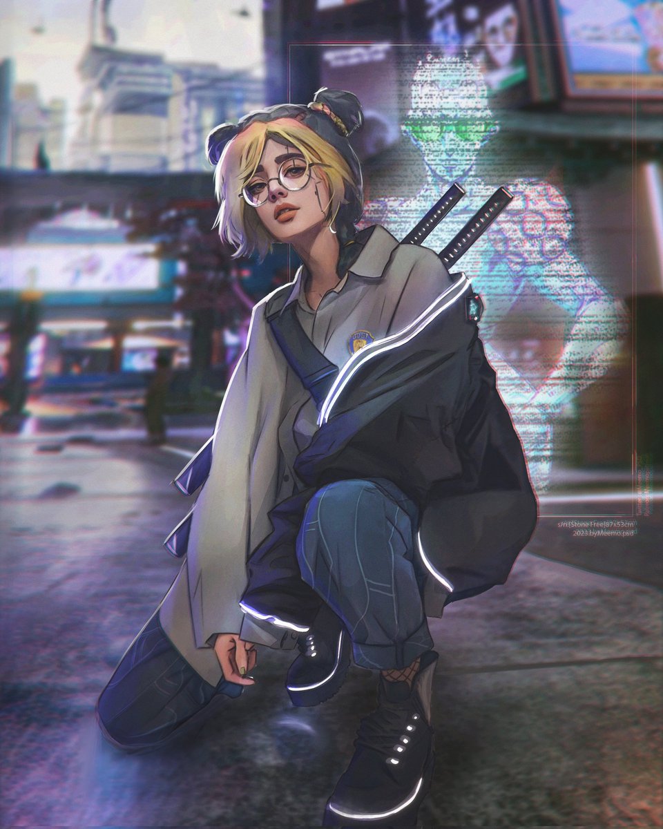 Happy 2020v.4!
.
.
.
#jolyne #jjba #cyberpunk #JoJosBizarreAdventure #JolyneCujoh #Cyberpunk2077