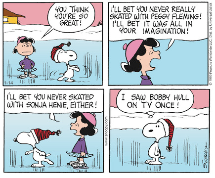 PFTrophy's tweet photo. Which Peanuts comic mentioning Peggy is your favorite?

Fun fact - “Snoopy’s Musical on Ice” originally aired on CBS on May 24, 1978, and featured Peggy and other talented figure skaters! 

Watch here: https://t.co/m1klNbkf4J https://t.co/mXNAmOPOy5