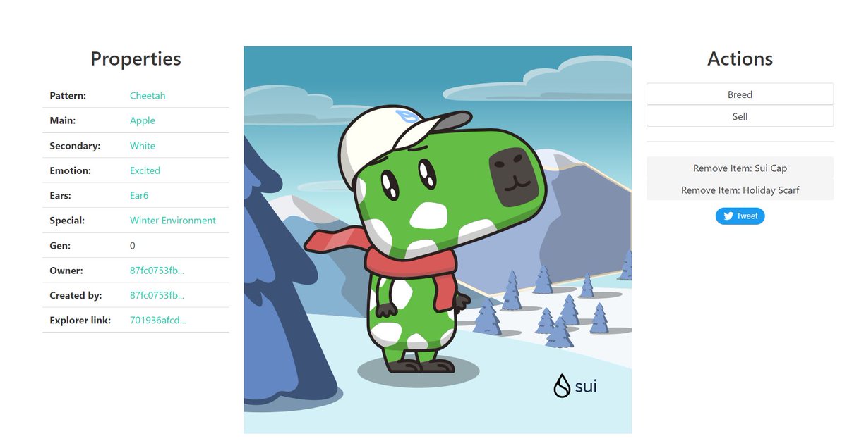 Capitan_log's tweet photo. 🎁 I just unboxed my Sui Holiday Capy! ❄️
Create your own Capy here:  https://t.co/4wpV2qdFng #CapyHolidays 
0x87fc0753fbe5bf4b305b977599a82212ba651a7a https://t.co/6GLebl6a0l