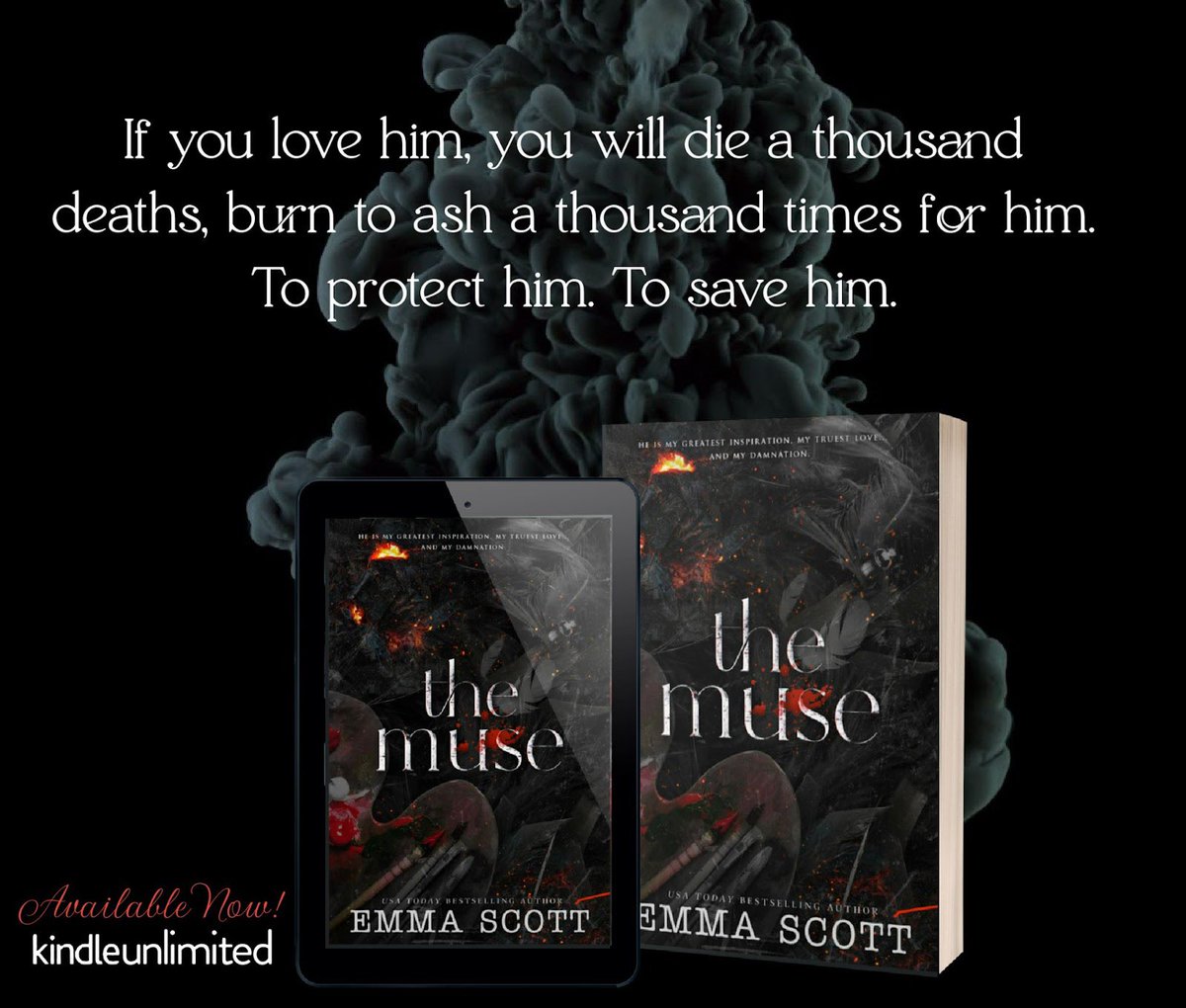 The Muse by Emma Scott is now LIVE!
Download today or read for FREE with #kindleunlimited 
mybook.to/TheMuseES

#emmascott #themuse #angelsanddemons #pnr #emotional #LGBTQIA #BossEmployee #GrumpySunshine #MMRomance #MortalityChain #SupernaturalPowers <a href="/valentine_pr_/">Valentine PR & Literary Management</a> #readnow