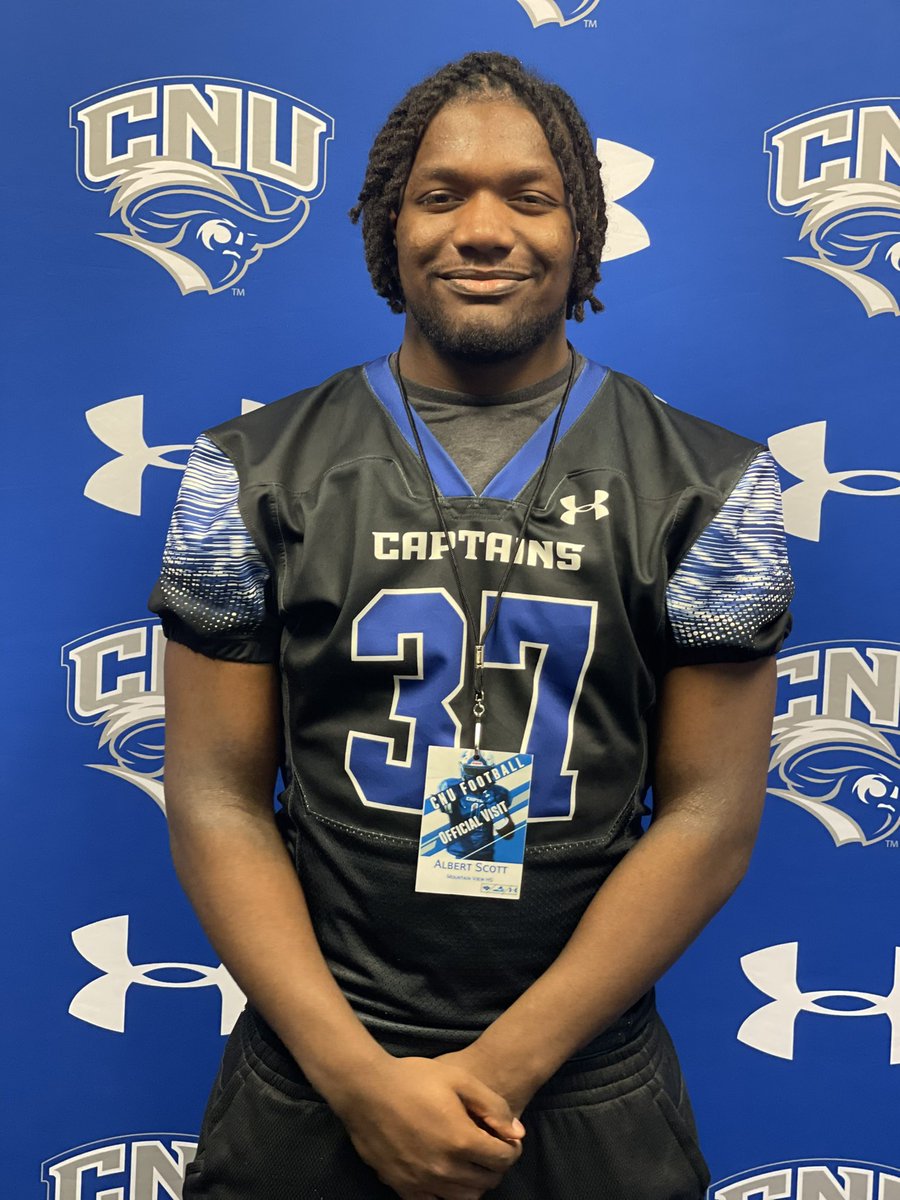 AlbertScott2023's tweet photo. So grateful for an awesome official visit to Christopher Newport University on yesterday!!! Thank you coaches @coachpcrowley @coachatsmith for the  amazing opportunity. https://t.co/M0YH3Rf8Xs