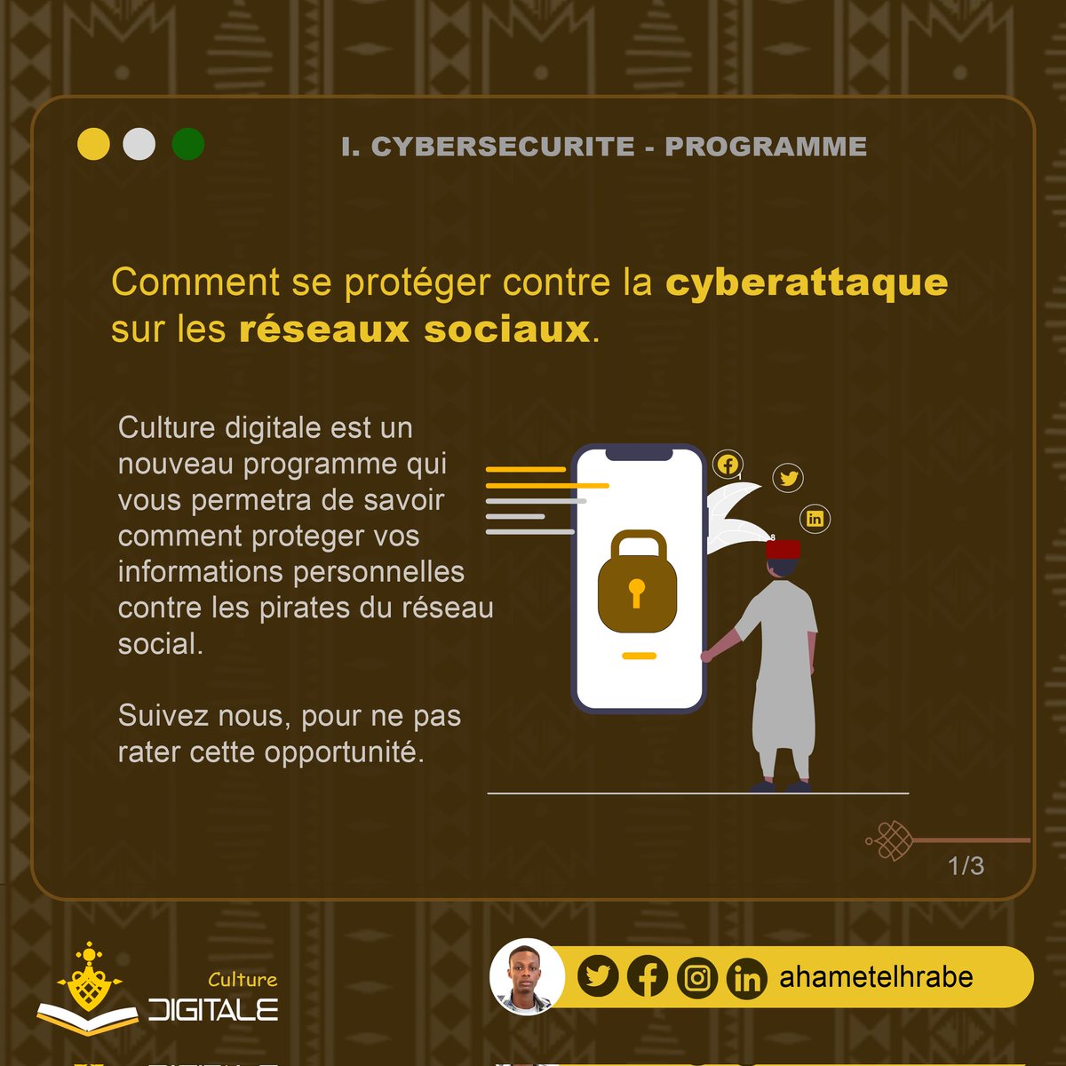 ahametelhrabe's tweet photo. Vu l'exposition des informations personnelles et la propagation des cyberattaques sur les réseaux sociaux, Vu l'importance des données personnelles, Vu l'effort du gouvernement pour la transformation numérique au Niger. https://t.co/Q8m5uo0biI