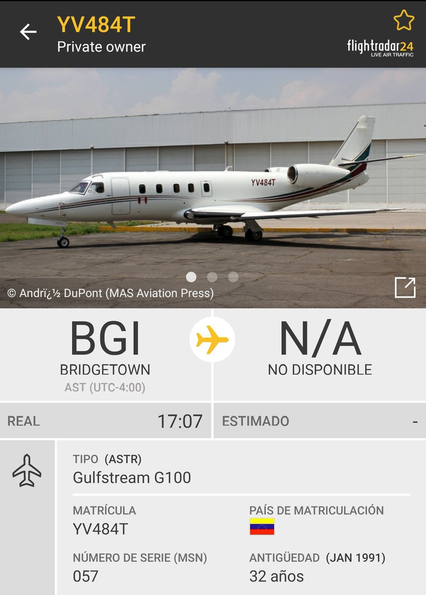 Arr3ch0's tweet photo. #YV484T Retornando de vuelta rápida a Barbados https://t.co/YkTWQzPZ0o