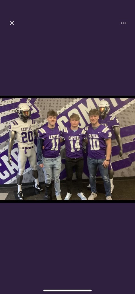 I had a great time on my visit to Capital!! Thank you <a href="/CoachWestler/">CJ Westler</a> for having me out! <a href="/CoachBenBurns/">Ben Burns</a> <a href="/CoachFoos/">Brian Foos</a> <a href="/CapitalU_FB/">Capital University Football</a>