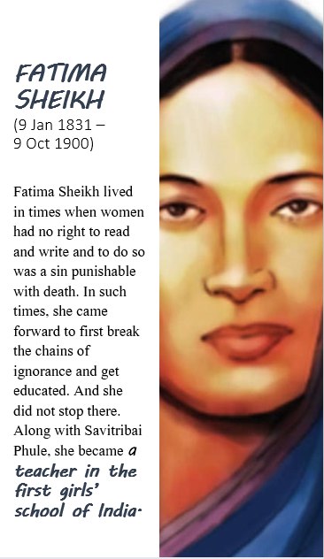 Remembering Fatima Sheikh on her birthday.
#FatimaSheikh9Jan