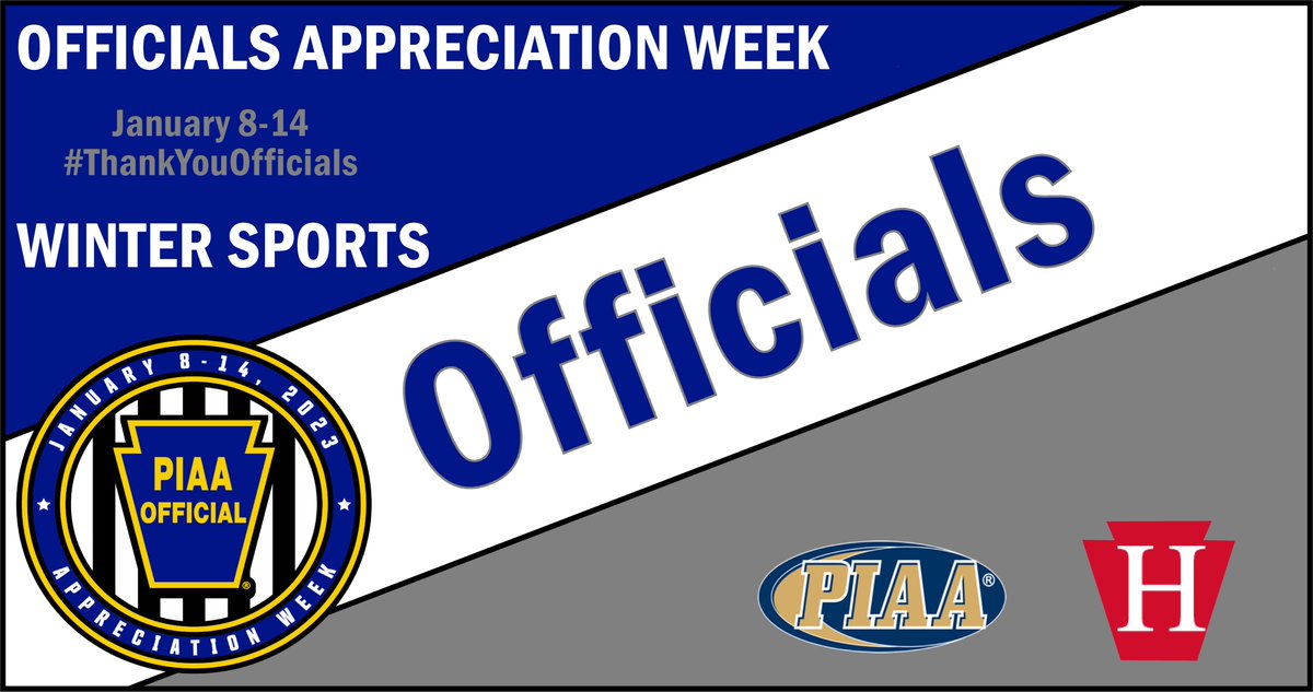 This week is the PIAA Sports Officials appreciation week for winter sports! We wanted to take some time this week, and every week, to say #ThankYouOfficials! #HeritageConference