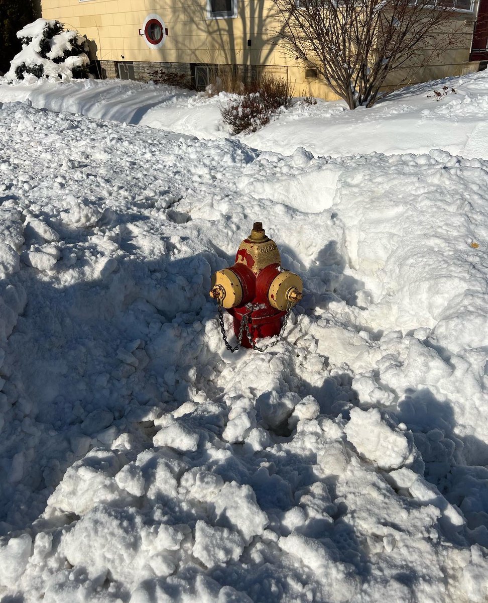 StPaulFireDept's tweet photo. Crews have been out clearing hydrants the past few days. Fire doubles in size every minute. Access to hydrants is critical. #firefighter #freethehydrants #adoptahydrant https://t.co/WFlJBpozYs