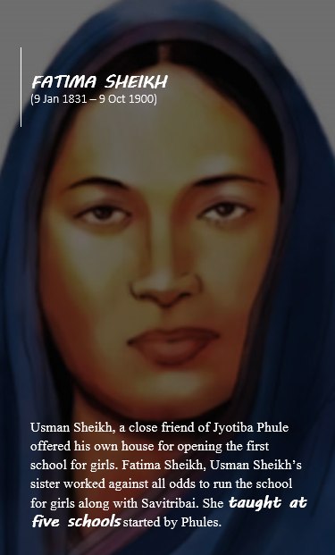 Remembering Fatima Sheikh on her birthday
#FatimaSheikh9Jan