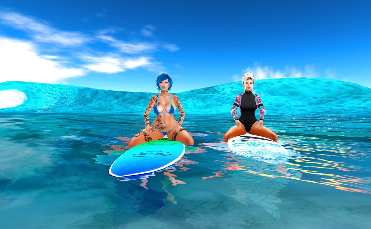 Had my first surf lesson today. So much to learn, but this will be a fun adventure! Thank you Toni for the lips and lesson! 

#SecondLife <a href="/ToniMoanaSL/">Toni Moana</a>