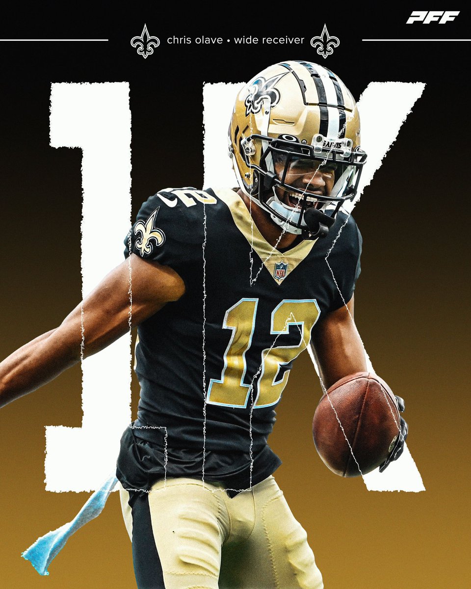 Chris Olave hits 1,000 receiving yards in his rookie season ⚜️