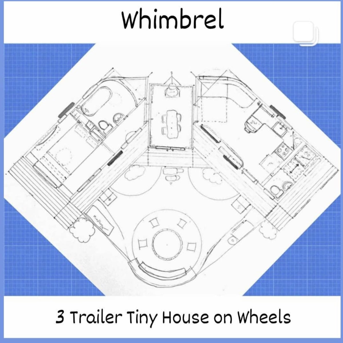 BirdDabble's tweet image. Tiny House Concept - The Whimbrel
Two 10x30 trailers and one 7x10, connecting to make one big not-so-tiny home. Use of outdoor space makes it feel larger and more private. Original design by myself 😊
#tinyhouse #tinyhousenation #tinyhomedesign #conceptart #mobilehome #homedesign