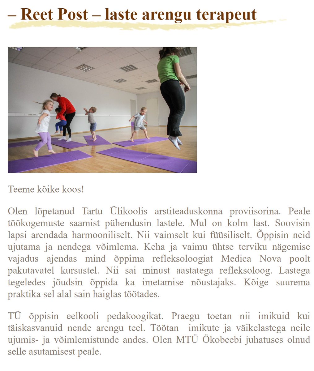 trenditeadlik's tweet photo. @t2hen2rija Trenditeadlik terapeut rõhutab CV-s Tartu Ülikooli, isegi kui ta seal õpitut ei rakenda.
#pedakoog
#terepere #stroika https://t.co/NM8GMyV50A