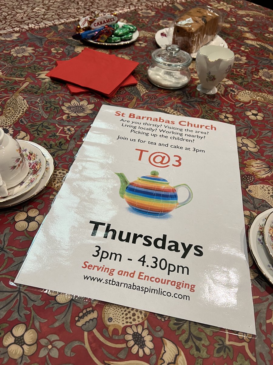 Our Community Tea (T@3) restarts on Thursday 12th January 2023 - 3pm-4:30pm
