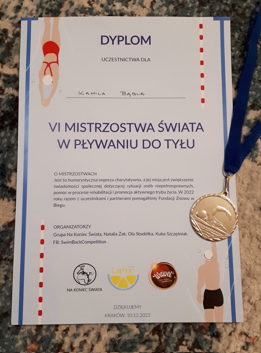 2015: 🏃‍♂️ Bieganie tyłem ✅
2018: 🚴‍♂️ Jazda na rowerze tyłem ✅
2022: 🏊‍♂️ Pływanie do tyłu ✅

Jestem sportowo spełnionym człowiekiem.