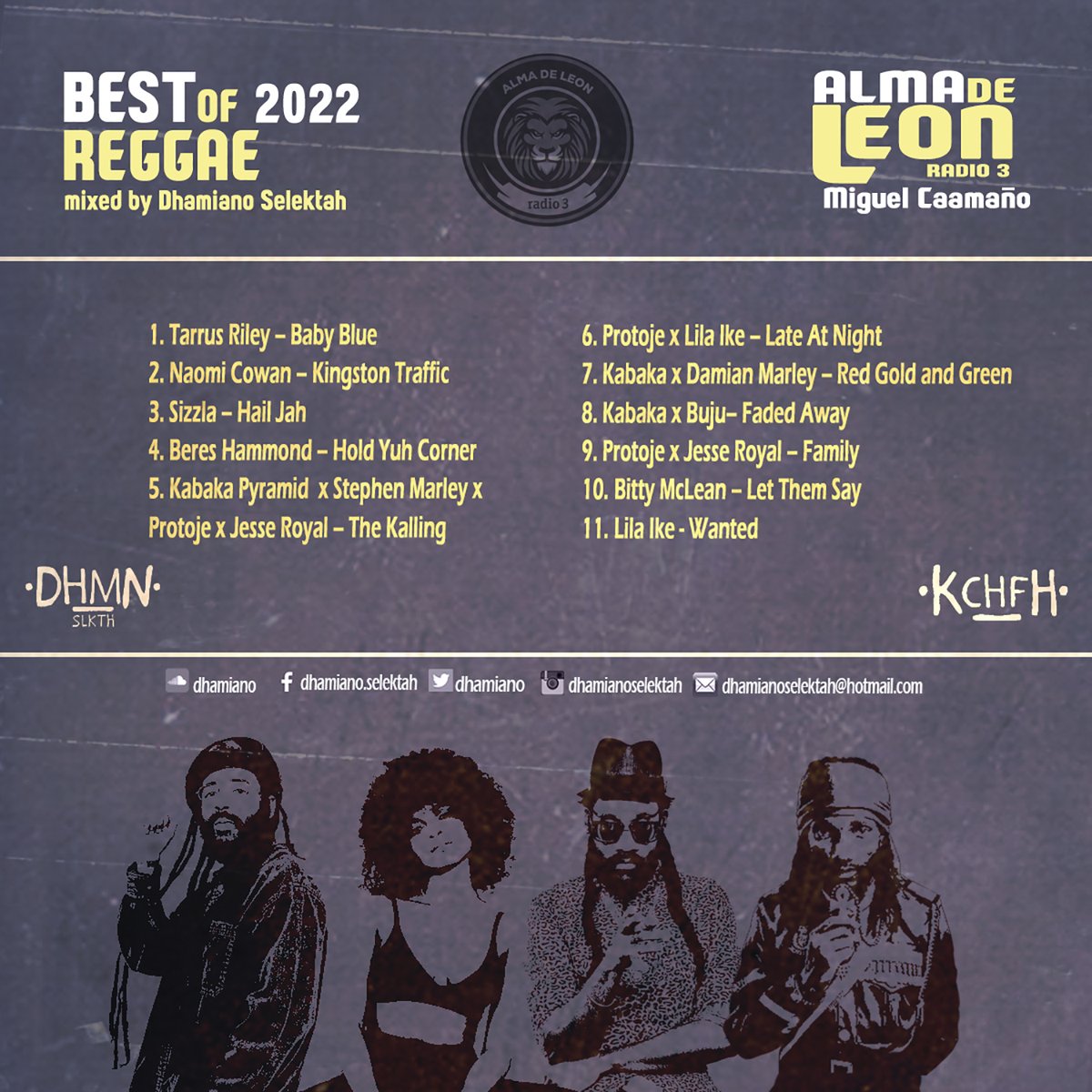 Esta noche... hay @almadeleonr3 en <a href="/radio3_rne/">Radio 3</a> con Sesión en Exclusiva de <a href="/Dhamiano/">Dhamiano Selektah</a> #BestOfReggae2022