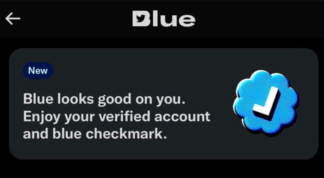 We're sending Twitter Blue to the first 1,000 people who interact… ✅