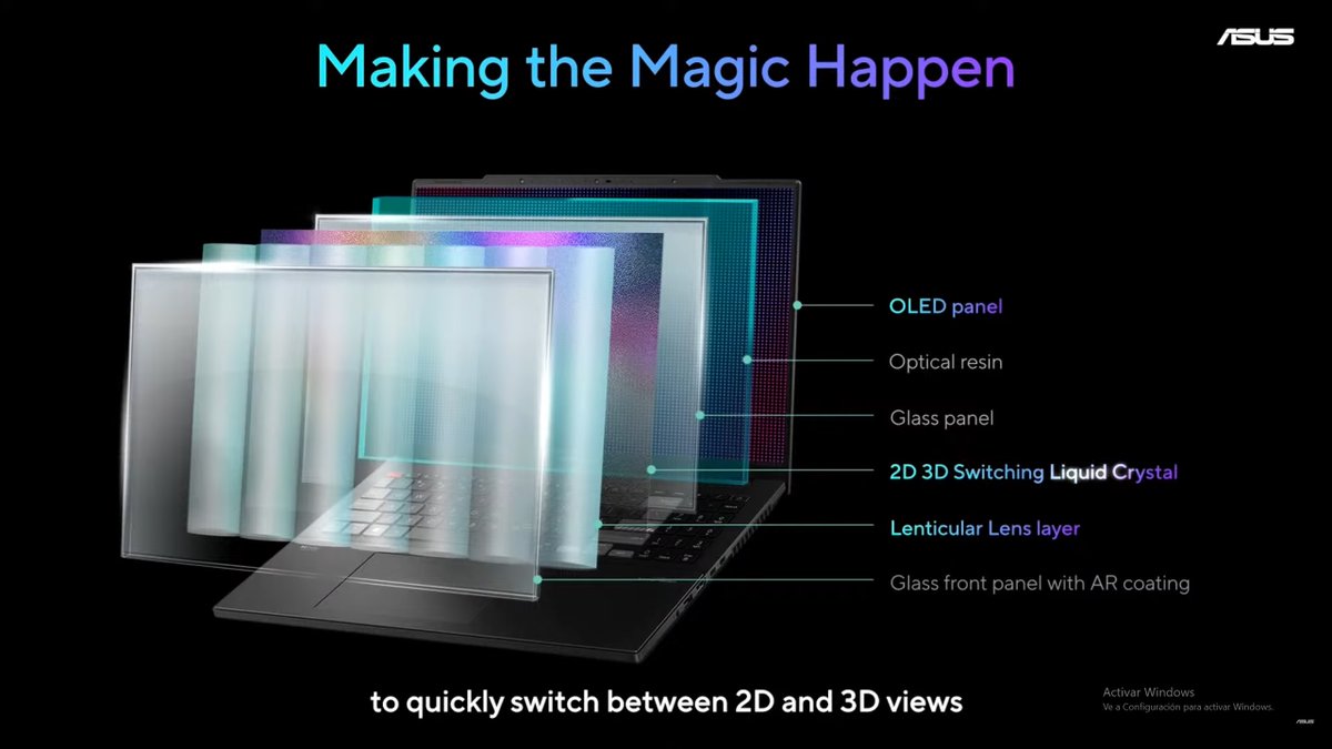 TopoClandestino's tweet image. . @ASUS @ASUSUSA #SpatialVision is the world's 1st free-glasses 3D #OLED technlogy. You can see and play everything in naked-eye 3D. #OLED offers better depht of field and more vibrant colors. Compatible with most creators software-file formats #ASUSCES #ASUSCES2023 #CES2023 #CES