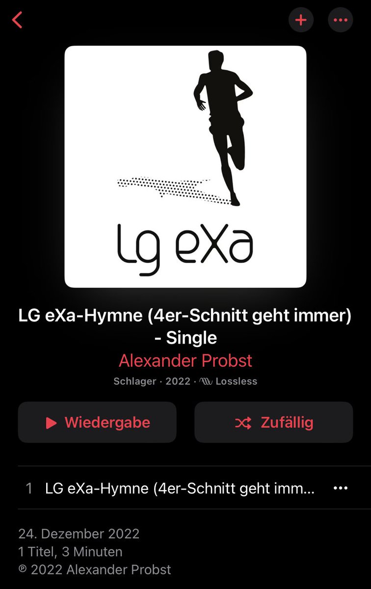 Es gibt Vereine mit bekloppten Mitgliedern. Und es gibt die lg eXa inkl. Alex Probst #musikzurzeit

music.apple.com/de/album/16632…

open.spotify.com/track/7ewRL7kt…