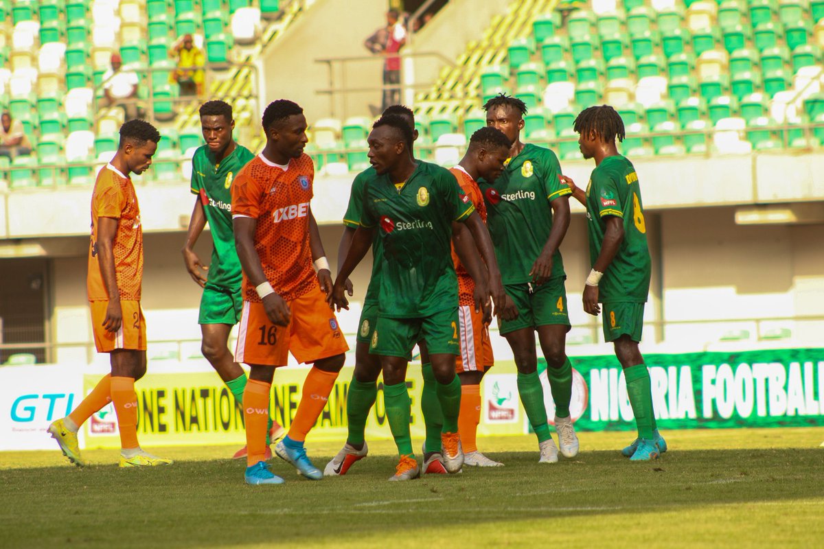 It’s a historic win. After being away from the men’s top division for 3 years, 7 months and 19 days, @BendelInsurance marked their return with a 2-0 away win over @AkwaUnited_fc!

#bendelinsurancefc #akwaunited #npfl