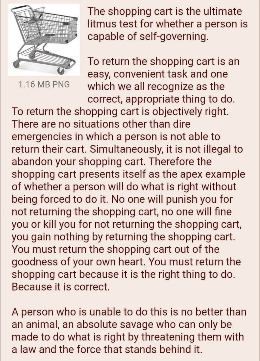 KatyCoelloC's tweet photo. La teoría de los carritos de supermercado determina si eres o no bueno para la sociedad ✨ https://t.co/2PWiRZkjUs