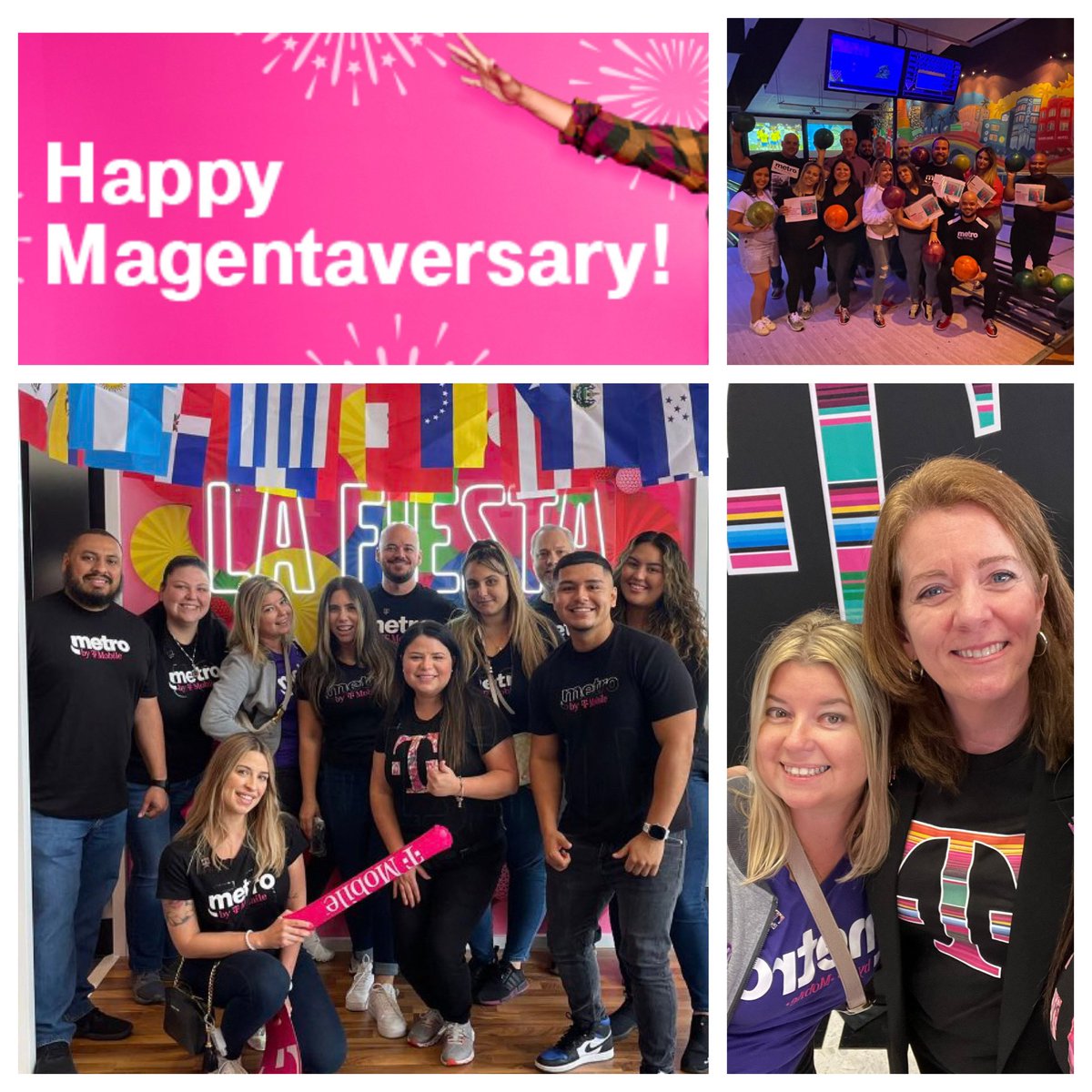 The BIG 20 years for 1 of the best ever to walk through the T-Mobile doors! Congrats on a hug milestone and all you have accomplished! You should feel really proud of yourself, @KatyaRaskin Happy 20 year #MagentaVersary @thayesnet @AnnieG_FL 🍍