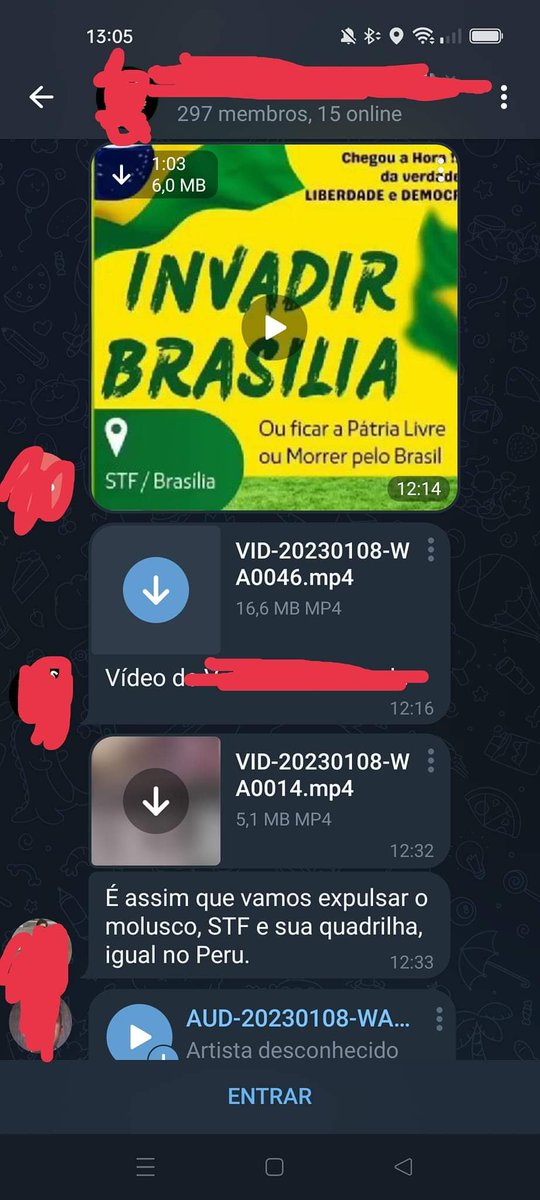 PauloMariotto90's tweet photo. Allan do Santos, que fugiu para os Estados Unidos, também está participando do movimento terrorista?
Os prints originais estão comigo.
Esses movimentos terroristas, estão sendo arquitetados nos grupos do Telegram.
@STF_oficial @FlavioDino @alexandre https://t.co/jDBgxG2Kqm